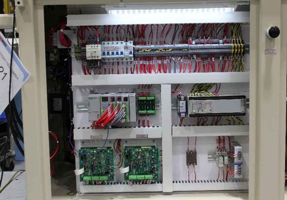 Interior view of Magwerks MPI chassis electrical layout