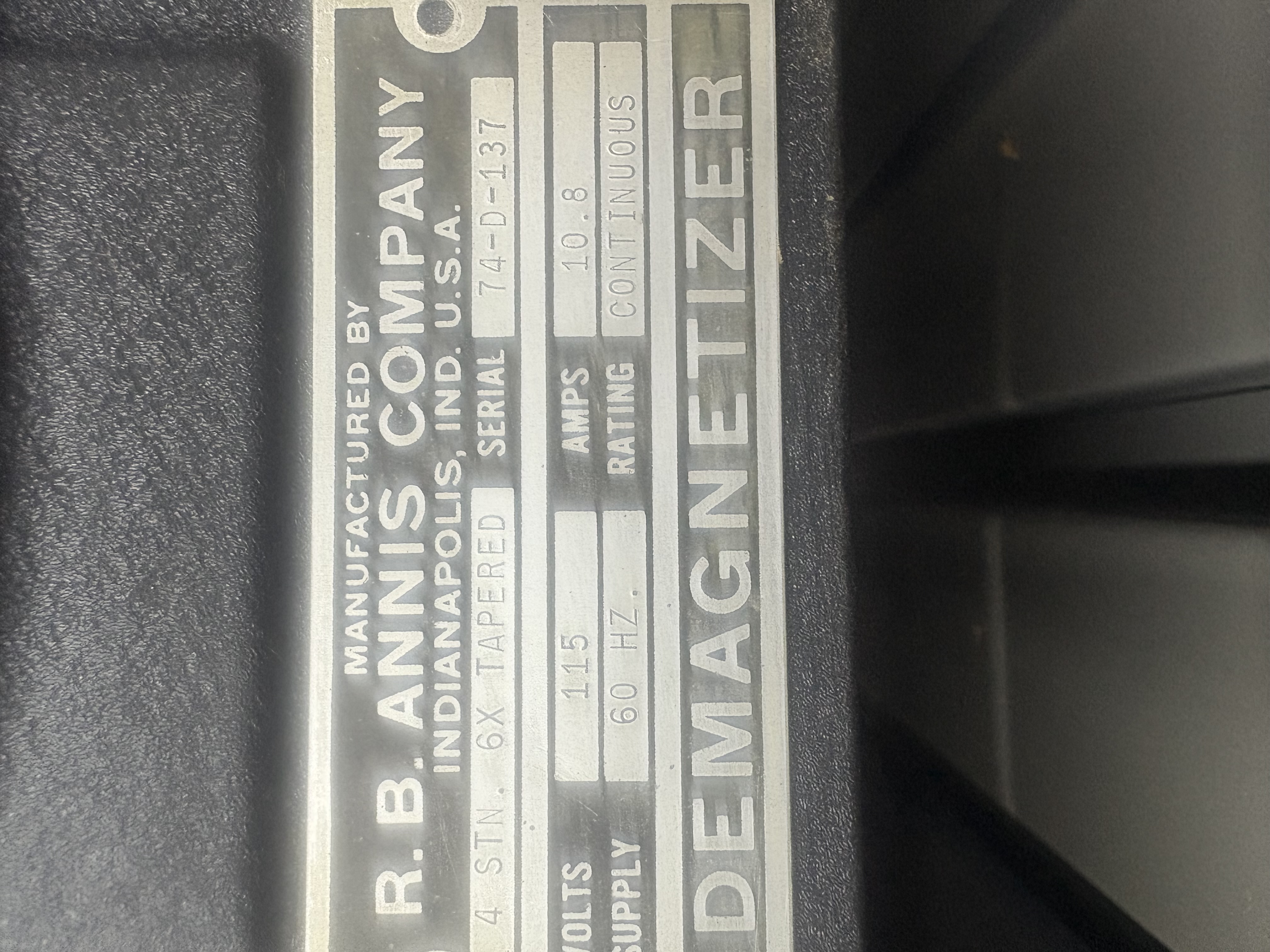 RB Annis 4 Station Tapered Demags