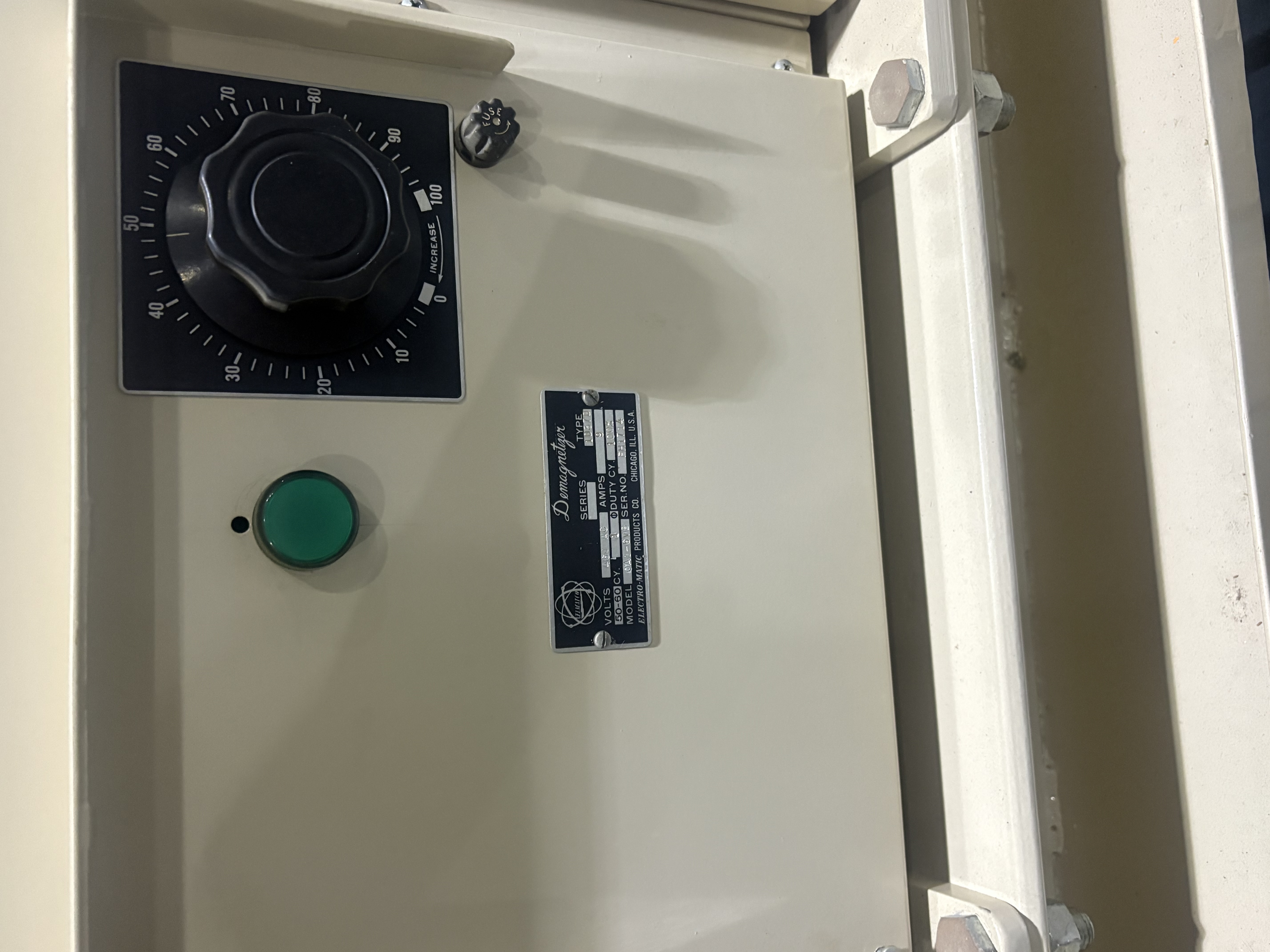 Electro-Matic OA1-6VB Conveyor Demagnetizer